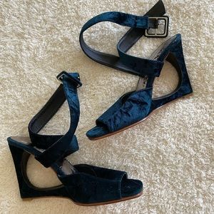 Rachel Comey velvet wedges
